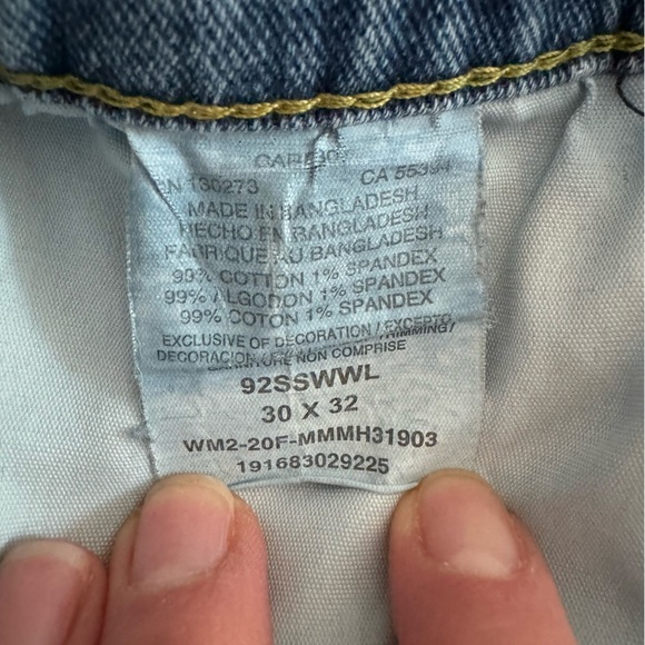 Wrangler Men's Distressed Painters Jeans Blue Straight Leg 30x32 Grunge Workwear - Picture 10 of 14